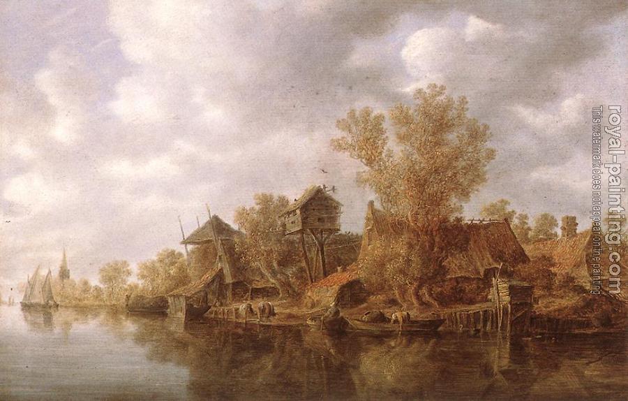 Jan Van Goyen : Village at the River